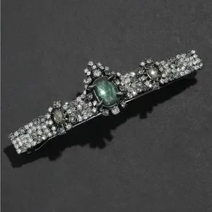 Alexis Bittar Punk Royale Beaded Bow Barrette 100% Authentic Alexis Bittar Punk Royale Black Beaded Bow  main image 4